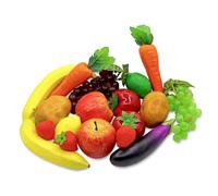 18 pièces Frutis légumes réaliste simule banane aubergine fraise carottes