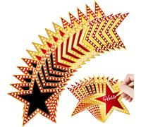 18 pièces Silhouettes en carton de stars de cinéma, silhouettes en papier colorées pour la cérémonie des récompenses sur le tapis rouge, convient pour le panneau d'affichage, les décorations de fête d