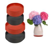 18 Pièces Soucoupe Pot Fleur, 12 Pcs avec 4 Éponges, 2 Porte Stylos | Tissu Doux Et Souple, Agreable a Enlacer, Idee Cadeau Saisonniere, Joli Accent Unique De Chambre Et De Fete a Theme