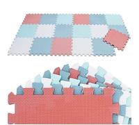 18 Pièces Tapis de Sol Bébé 30x30 cm Tapis Mousse Bebe Tapis de Jeux Enfant