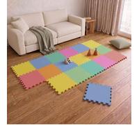 18 Pièces Tapis de Sol Bébé - 30x30 Dalles en Mousse EVA - Carrés Puzzle Enfant