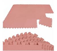 18 Pièces Tapis de Sol Bébé 30x30 Tapis Mousse Bebe Tapis de Jeux Enfant Pliable