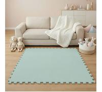 18 Pièces Tapis de Sol Bébé 30x30 Tapis Mousse Bebe Tapis de Jeux Enfant Pliable