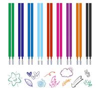 18 Recharges pour Stylo Legami Effaçable, Encre Thermosensible Multicolore (9 Couleurs), Pointe 0.7mm Recharge Stylo Gomme, 14cm Compatible avec Legami Erasable Pen pour École et Bureau