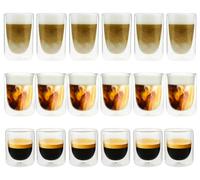 18 Verres Double Paroi Mila 10 Cl, 25 Cl, 35 Cl - Pylano
