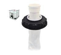 180°Couvercle de Réservoir IBC avec Filtre en Nylon Lavable pour Réservoir d'eau de Pluie IBC 1000 litres,Filtre À Couvercle IBC