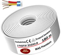 180 m. J-Y(ST) Y 2X2X0,8 : Câble téléphonique, câble de sonnerie, câble de télécommunication