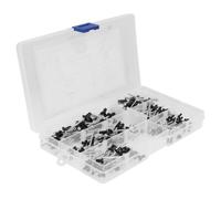 180 Pièces Assortiment de Rivets Pop en Aluminium Noir | Rivets Aveugles Longs en Alliage D’aluminium, Résistance à L’usure, Usage Intérieur et Extérieur, Coffret Clair