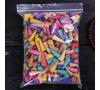 180 pièces Cônes d'encens de tour, parfum désodorisant, cônes d'encens à reflux de bois d'agar et de bois de santal pour la maison, encens cascade de parfum 100% naturel fait main, rose, tulipe, jasmi