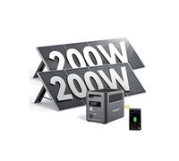 1800W 1024Wh Station Electrique Portable Avec 2 Panneaux Solaire 200W, Nomad1800 Batterie Nomade LiFePO4 avec UPS, BMS, pour Camping, Routier,