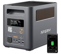 1800W Générateur Électrique Portable AFERIY P180 Pro 1024Wh Batterie LiFePO4 Station Nomade Gris