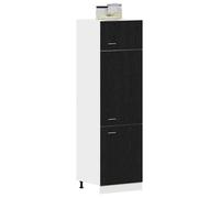 (18099)Moderne Cabinet suspendue, Meuble de cuisine, avec étagère Lyon Chêne noir 60x31x207 cm ,poid:59.49 kg
