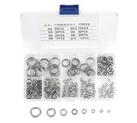 180pcs 8 Taille Coffret Assortiment de Rondelles de Ressont en Acier Inoxydable 304 Kit M2 M2.5 M3 M4 M5 M6 M8 M10 pour Fixation