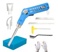 180W Fil Chaud Découpe Polystyrène, Couteau Chaud Electrique, Couteau Thermique pour Polystyrene avec 4 Lames en Nickel Chrome 0-600℃ Température Réglable, Coupe Mousse pour EPS, EPP, KT Board, EVA