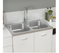 1825•Sale Hot•Évier de cuisine HOMMIE - EVIER DE CUISINEHOMMIE - magnifique Evier à encastrer à double Lavabo Lave main Céramique HO