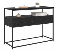 18611 |1 pcs Armoire de chevet - MEUBLECHIC - Table console - Pour chambre - Chêne noir 100x40x75 cm Bois d'ingénierie""Printemps/été