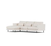1898 Canapé Bredhult Caleido Beige 9600-acier noir. 2.5 places C2