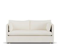 1898 Canapé Linnevik Jump off white 1954-chêne blanchi à l’huile. 2 places. avec jupe