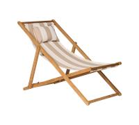 1898 Chaise longue Lyckesand Teak-beige