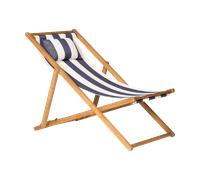 1898 Chaise longue Lyckesand Teak-blue