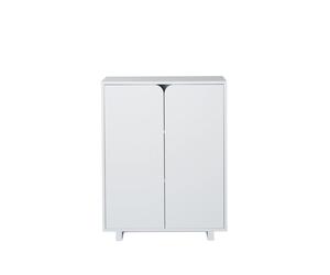 1898 Commode basse Vidja laqué blanc