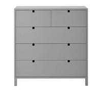 1898 Commode Square 2+3 tiroirs Gris