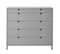 1898 Commode Square 5 tiroirs Gris