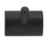 1898 Patère 1 bouton Allsarp Bouleau peint noir