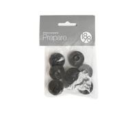 1898 Patin pour meuble Prepare noir. patins de protection plastique feutre 26 mm. 8 pcs