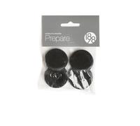 1898 Patin pour meuble Prepare noir. patins de protection plastique feutre 37 mm. 4 pcs