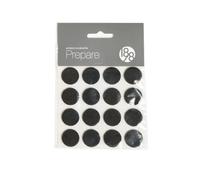 1898 Patins pour meuble Prepare noir. feutre autoadhésif. ø20 mm. 16 pcs
