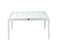 1898 Table basse Santander 78x78x40 cm Aluminium blanc