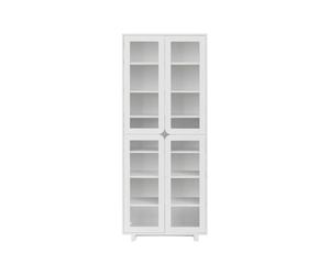 1898 Vitrine haute Vidja laqué blanc