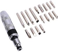 18PCS 1/2 Inch CRV Hand Impact Screwdriver Set Reversible Manual Impact Driver with Screwdriver Bits for Removing Rusted Fasteners Stubborn Bolts