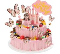 18PCS Cake Topper De Princesse Château, Figurine Gâteau, Décoration Anniversaire Thème Princesse Pour Fêtes