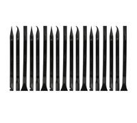 18PCS Grattoirs en Plastique 3 Formes, Outil Multi-usages, Grattoir en Plastique à Double Extrémité, Spatule Enduit en Fibre de Carbone pour Nettoyage Coins, Autocollants et Résidus