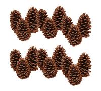 18PCS Kit de décoration d'arbre de Noël Ornements d'arbre de Noël Ensemble de Fleurs artificielles Pommes de pin Boules Baies pour déco Vacances et Maison