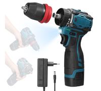 18V 2in1 Lithium Drill Electric Screwdriver Multi-function Power Tool 45Nm Torque Brushless Motor Practical Screw Driver for Home Appliances Furniture Installation Automotive Electronics Repairing