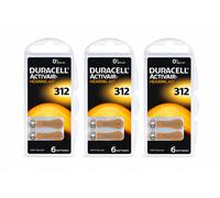 Duracell Piles auditives Activair 312 (PR41) - Zinc-air 1,45 V 160 mAh - 60 pièces