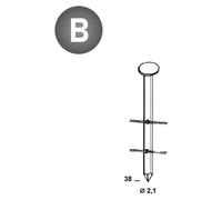 19 500 Pointes Lisses 16° (Coil) - 2.1x38 mm - D-Work