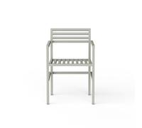 19 Outdoors Chaise D'extérieur avec Accoudoir Gris