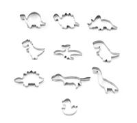 19 Pièces Emporte Pièce Dinosaure Emporte Piece Patisserie Moule Biscuit Moule Cookie Inox, pour Fondant, Décoration de Gâteau, Biscuits, Gâteaux, Enfants Fête Anniversaire Dinosaure Déco