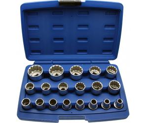 19 x Multi Douilles Noix DOUILLE QUELCONQUE TORX 1/2" Mâle