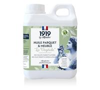 1919 BY MAULER - Huile Parquet & Meuble « La Végétale » - Ultra mat Incolore - 1L - Protection tache, rayure, choc, sans odeur