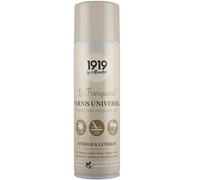 1919 BY MAULER - Vernis Universel Aérosol « Le Fringuant » - Incolore Mat 400ml - Faible Odeur Norme jouets DIN EN 71-3 - Multisupport Intérieur & Extérieur - Anti-tache, Rayure & Choc