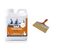 1919 BY MAULER - Vitrificateur « Le Nude » - Mat invisible - 1L : protection très longue durée & SAVY Spalter à lisser ou vitrifier largeur 180mm, Brun