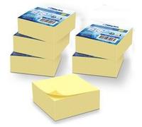 1920 Notes autocollantes Waytex Pack 6 blocs de 320 feuillets carrés de 75x75 mm jaune adhésif repositionnable Jaune pastel G