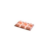 194489 moule à gâteau 6 trous rose