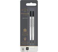 [1950325] PARKER Lot de 2 recharges Quink pour stylo roller pointe moyenne 0,...