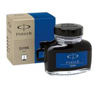 [1950376-10] PARKER Lot de 10 Flacons d'encre QUINK, contenu: 57 ml, bleu
